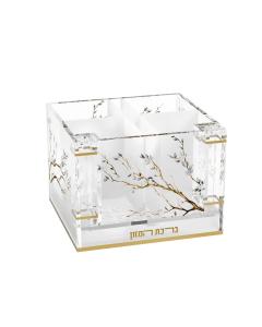 Botanical Blooms Cutlery Holder with Salt & Bencher Set