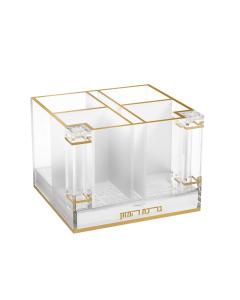 Classic Cutlery Holder with Salt & Bencher Set