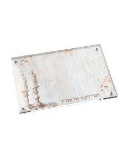 Leatherite Artwork Hadlakos Neiros Tray - Blush Rose