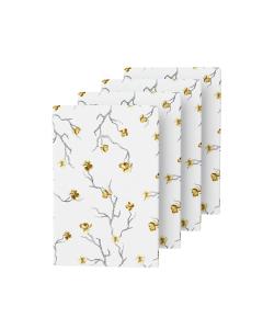 Golden Branch Napkins (4-Pack)