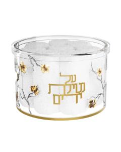 Golden Branch Towel Box