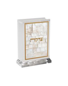 Leatherite Artwork Tzedakah Box - Serene Kosel