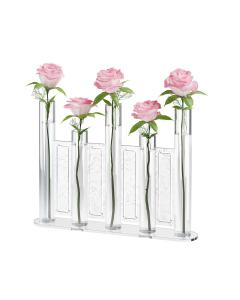 Laser Cut Tube Vase - White Pearl