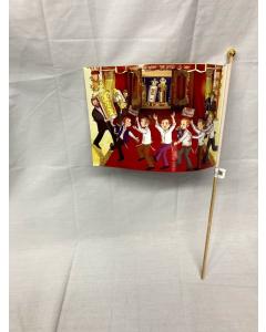 Simchas Torah Flag - Window/Glitter - Single