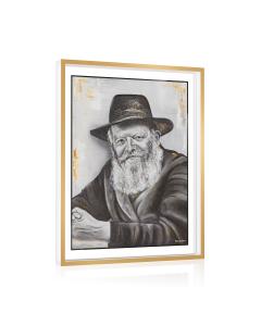 Framed Lubavitcher Rebbe Tabletop Plaque