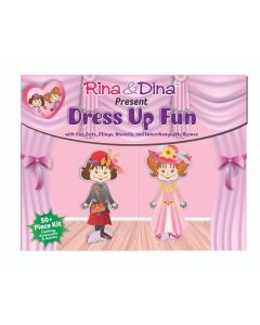 Rina and Dina Dress Up Fun Paper Dolls with Clingies