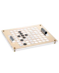 Lucite Othello Game - Gold