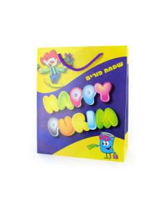 Purim UPVC Gift Bag - Yellow & Blue