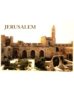 3-D Jerusalem "Migdal David + Archeological Gardens" Post Card