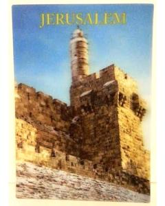 3-D Jerusalem "Migdal David" Post Card