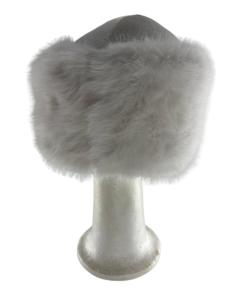 White Extra Furry Purim Shtreimel-Large (GR-52602)