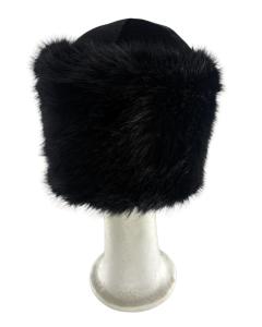 Black Extra Furry Purim Shtreimel - Large