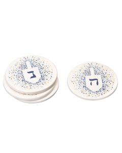 Dreidel Ceramic Coasters