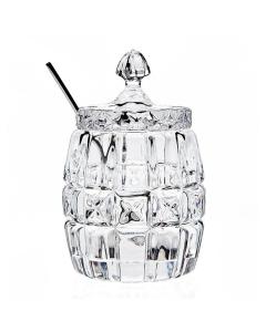 Crystal Jam Jar with Spoon