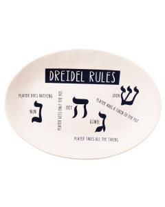 Chanukah Dreidel Rules Tray