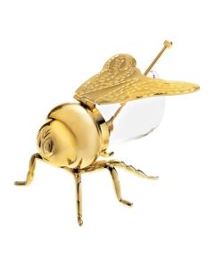 Bee Gold Honey Jar with Spoon