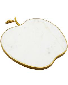 White Marble Apple Cheese Board