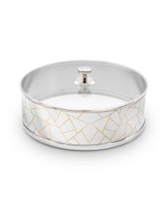 Matzah Holder Round w/ Lid