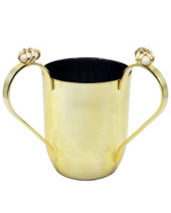 Midnight Gold Washcup w/Pebble