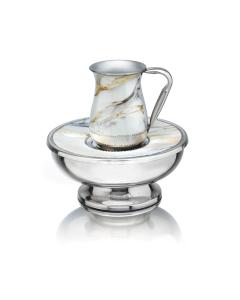 Mayim Achronim - Abstract White/Gold