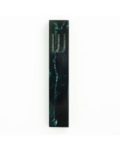 Resin Marble look Mezuzah - Black