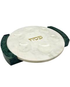 Marble Reversible Seder Plate