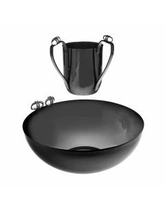 Midnight Pebble Washcup & Bowl