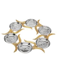 Crumpled Leaf Seder Plate