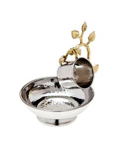 Leaf MAYIM ACHRONIM Cup & Bowl