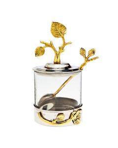 Leaf Jam Jar with Spoon
