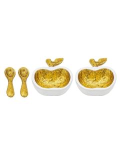 Apple Honey Bowl with Spoon