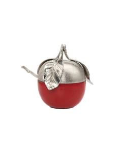 Red Apple Jam Jar with Spoon