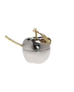 Nickel Apple Gold Leaf W/ Spoon
