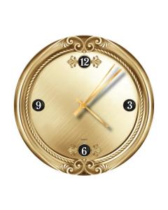 Glass Gold Elegant Clock