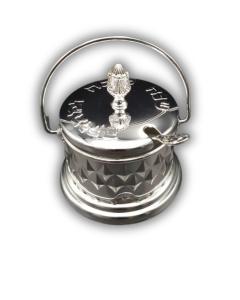 Silver Honey Dish w/Handle