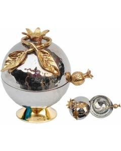 Karshi Hammered Pomegranate Shape Honey Dish