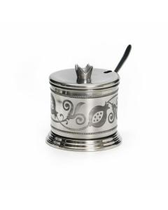 Silver Pomegranate Honey Dish