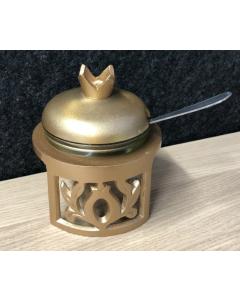 Gold Pomegranate Honey Dish