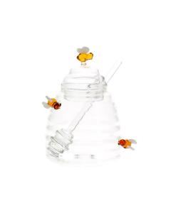 Glass Honey Pot