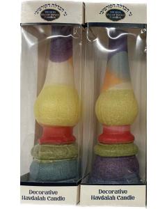 Torch Shape Havdallah Candle Triangle Color Design