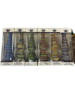 Torch Shape Havdallah Candle Drip Wax Design