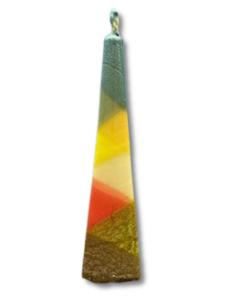 Pyramid Shape Havdallah Candle Triangle Color Design (Light)