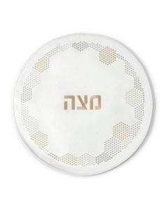 Hexagon Dot Border Matzah Cover