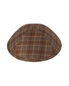 IKippah Brown & Camel Box Plaid Yarmulke