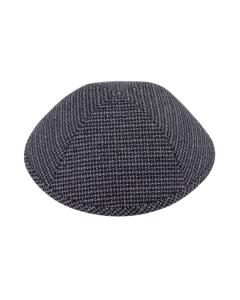 IKippah Black Dashed Yarmulke