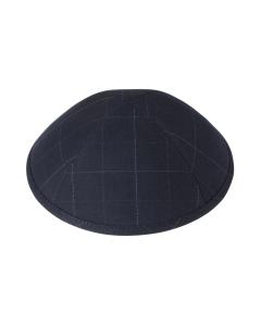IKippah Black Large Checker Yarmulke