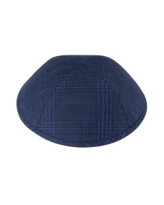 IKippah Blue Sketch Plaid Yarmulke