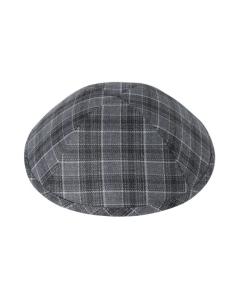 IKippah Dark Gray & Light Gray Box Plaid Yarmulke