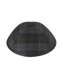 IKippah Gray Striped Plaid Yarmulke