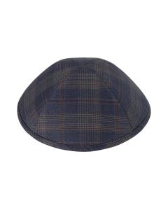 IKippah Maroon Striped Plaid Yarmulke